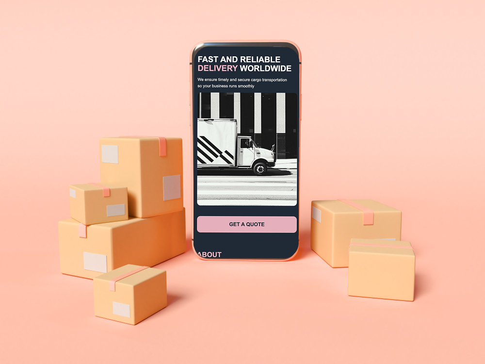 Drive Efficiency with a Professional Logistics Page